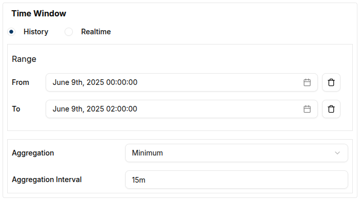 Aggregation Settings