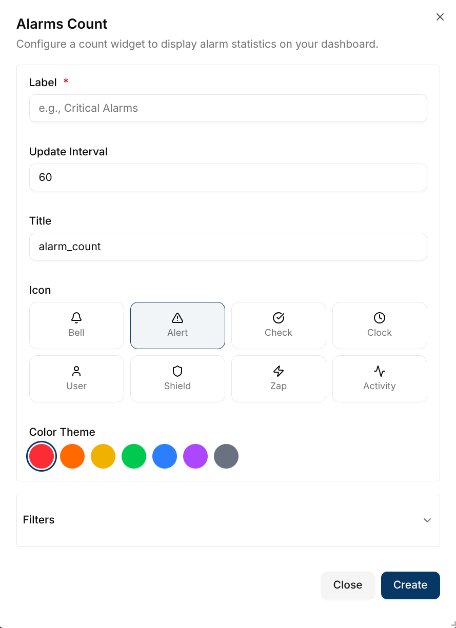 Alarm Count Configurations