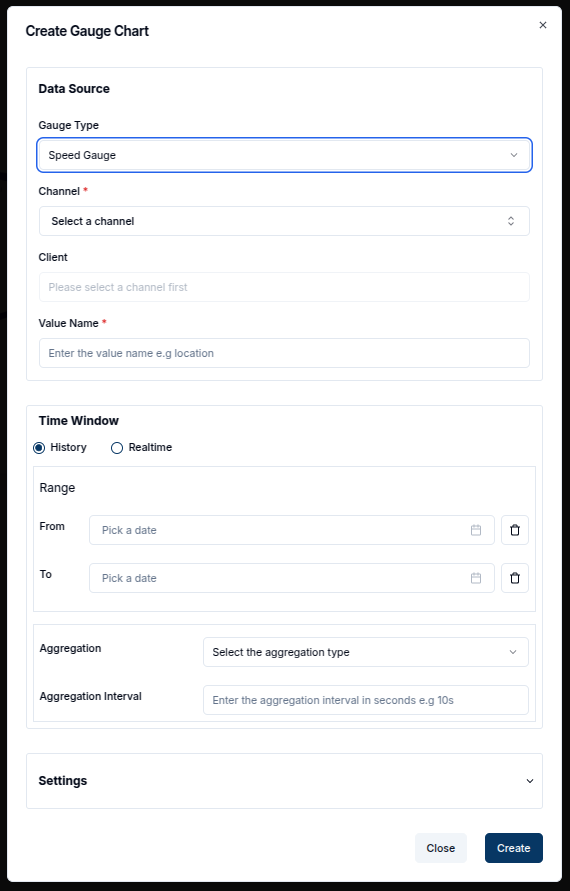 Speed Gauge Configuration