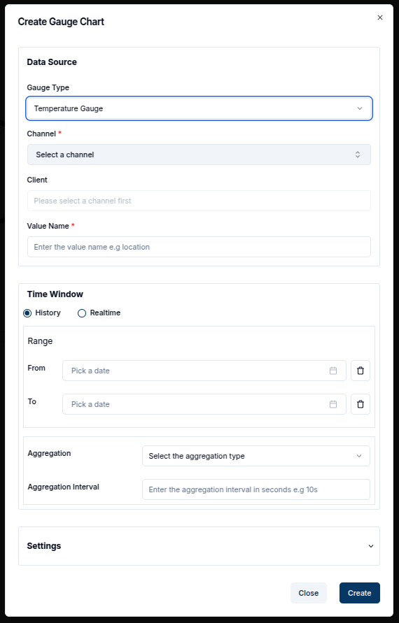 Temperature Gauge Configuration