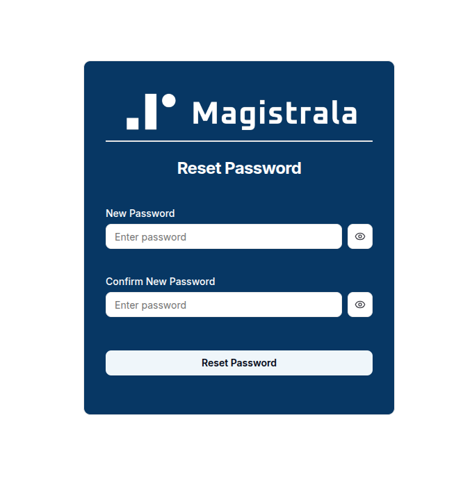 Password Reset Page